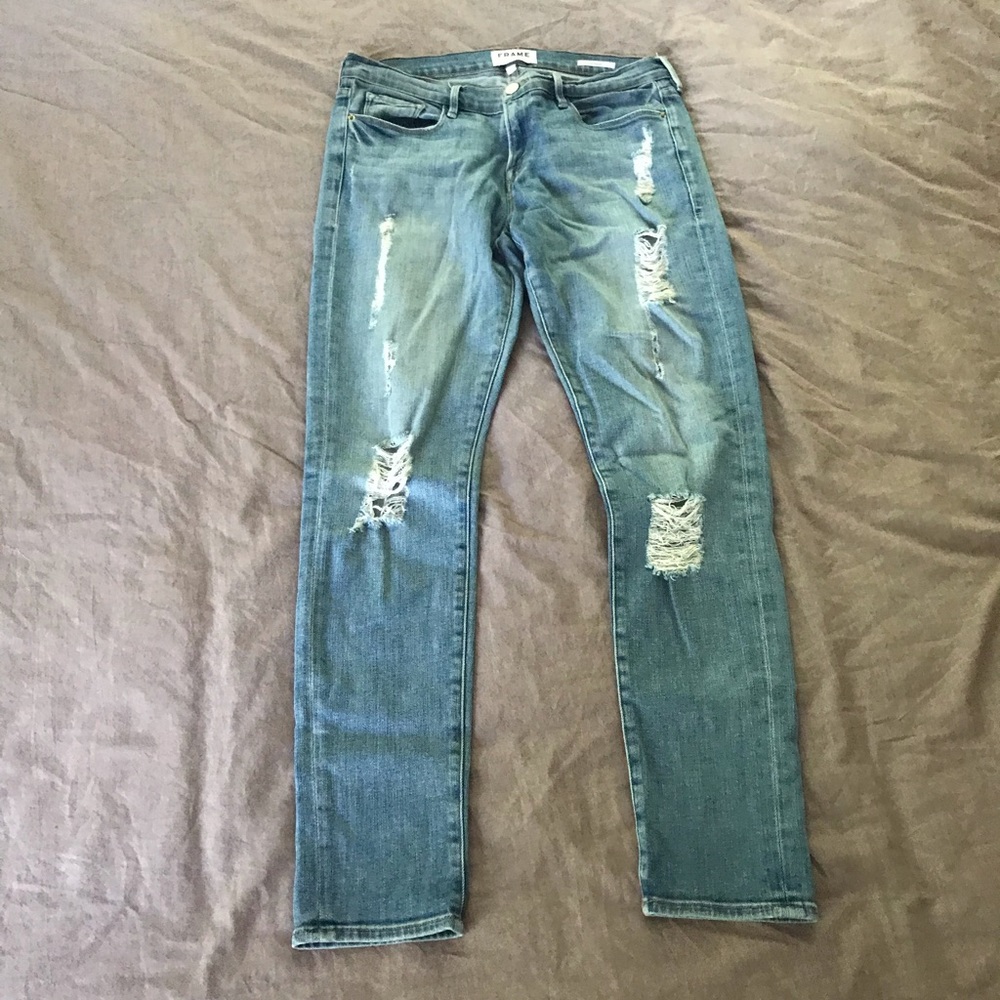 Frame Distressed Denim - Picture 2 of 6